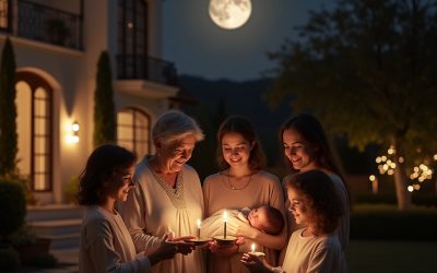 Presentar a tu bebé a la Luna: un ritual lleno de magia y significado